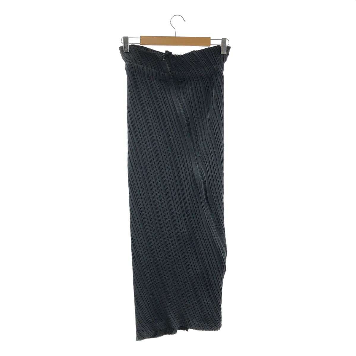 ISSEY MIYAKE / イッセイミヤケ INTANGIBLE PLEATS ジップスリット プリーツ ロングスカート