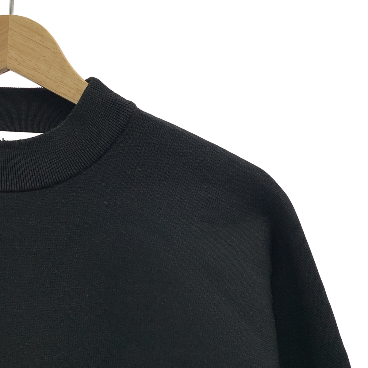 ebure / エブール ブライトダブルフェイス モックネックニット