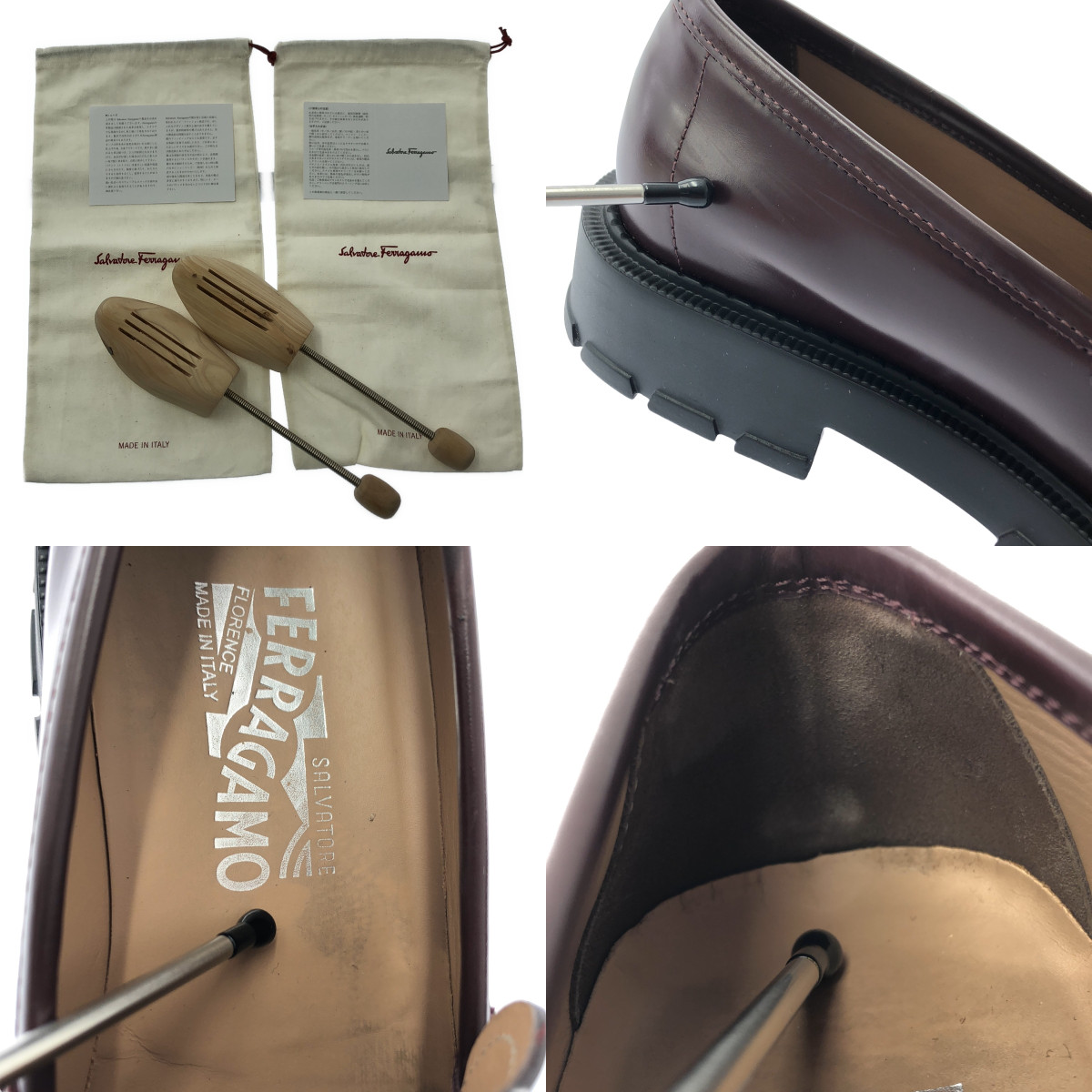 Salvatore Ferragamo / サルヴァトーレフェラガモ ロゴ レザー コインローファー