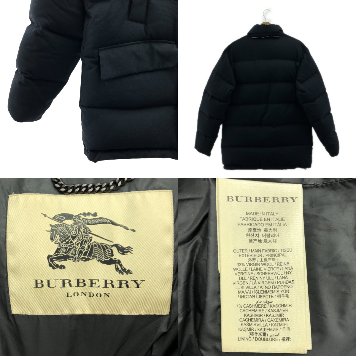 BURBERRY LONDON / バーバリーロンドン フード付 ダウン ジャケット
