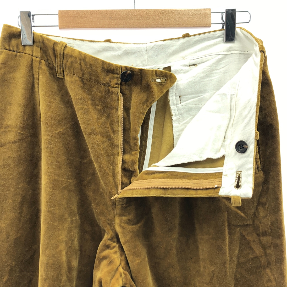 DRIES VAN NOTEN / ドリスヴァンノッテン ライカ期 / ベロア ワイド テーパード パンツ