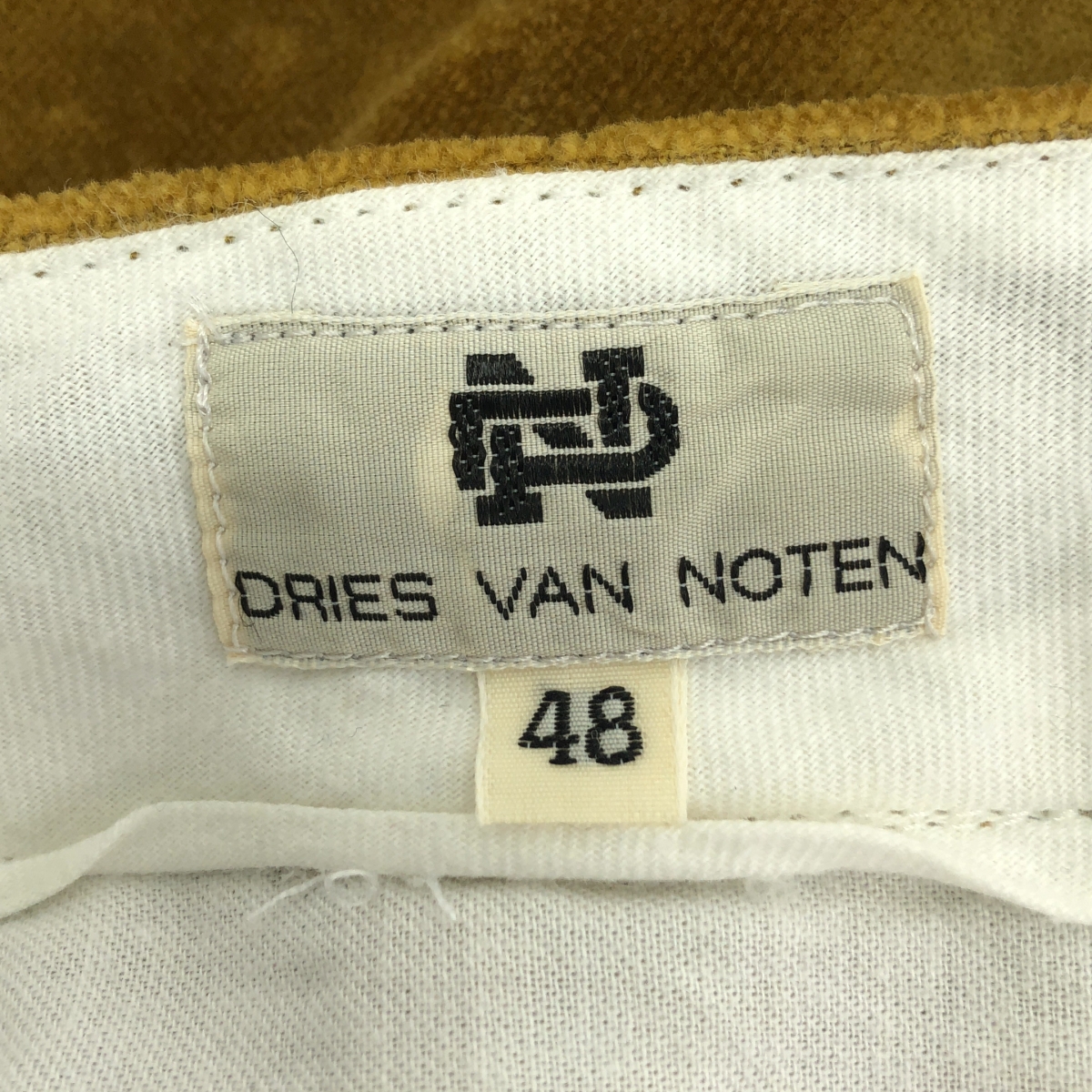 DRIES VAN NOTEN / ドリスヴァンノッテン ライカ期 / ベロア ワイド テーパード パンツ