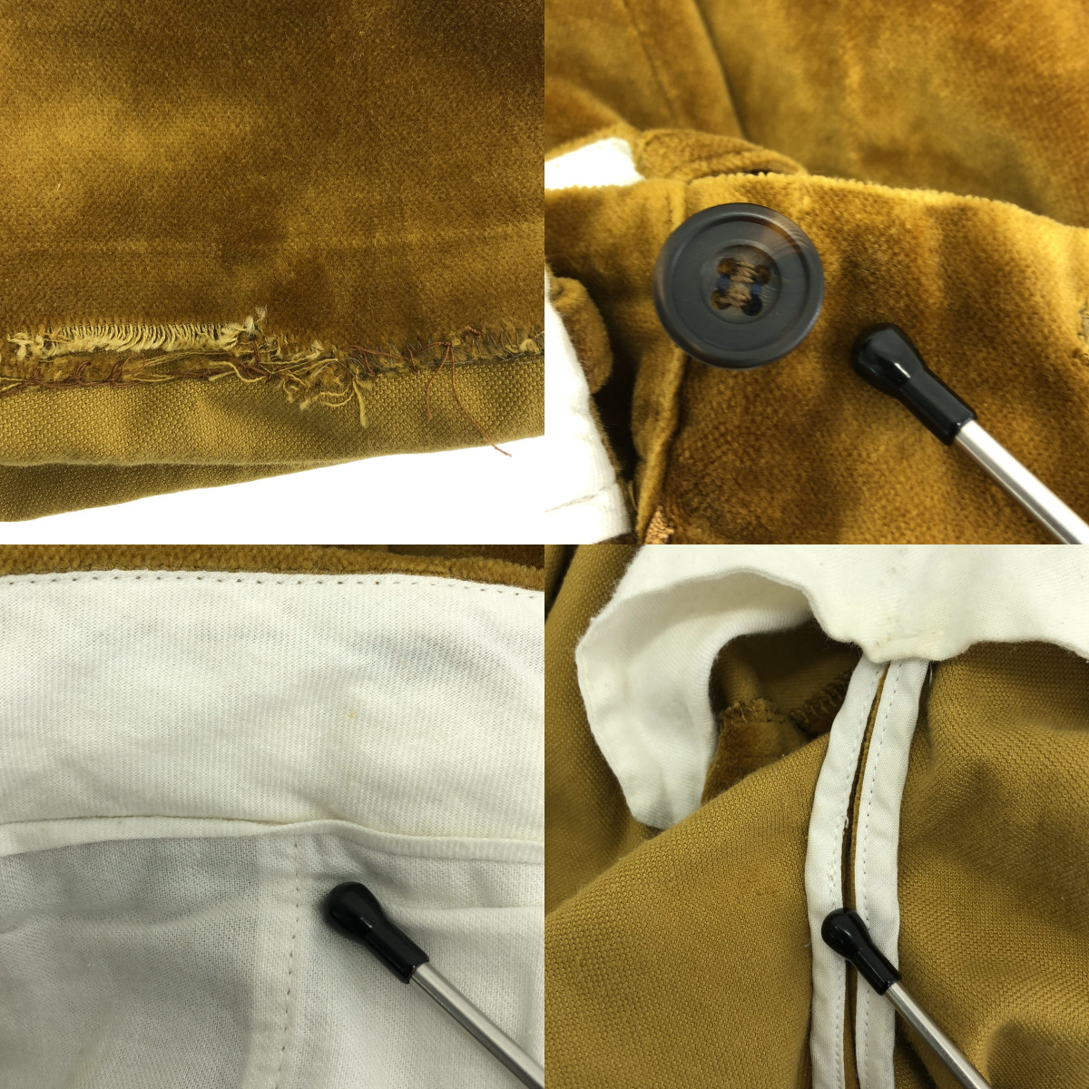 DRIES VAN NOTEN / ドリスヴァンノッテン ライカ期 / ベロア ワイド テーパード パンツ