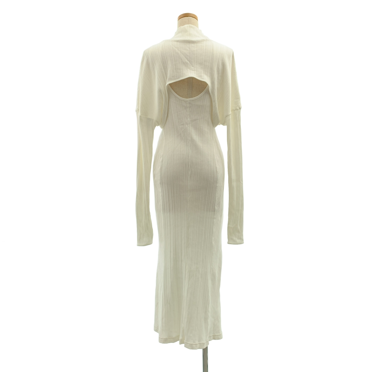 Mame Kurogouchi / マメクロゴウチ Random Ribbed Organic Cotton 2 way Dress リブ ワンピース