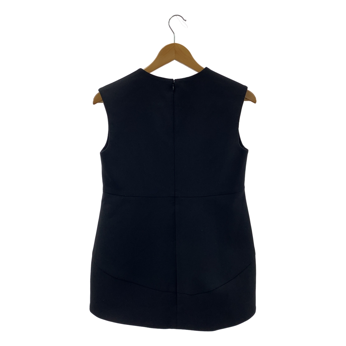 YOKO CHAN / ヨーコチャン パール スリット バックジップ ノースリーブ ブラウス