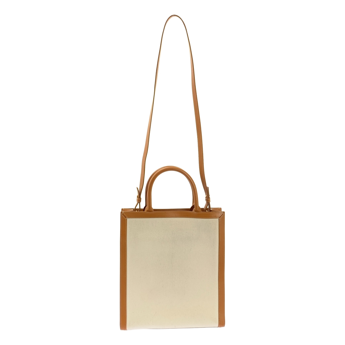 CELINE / セリーヌ スモール バーティカル カバ レザー キャンバス ショルダーバッグ/ 192082BNZ