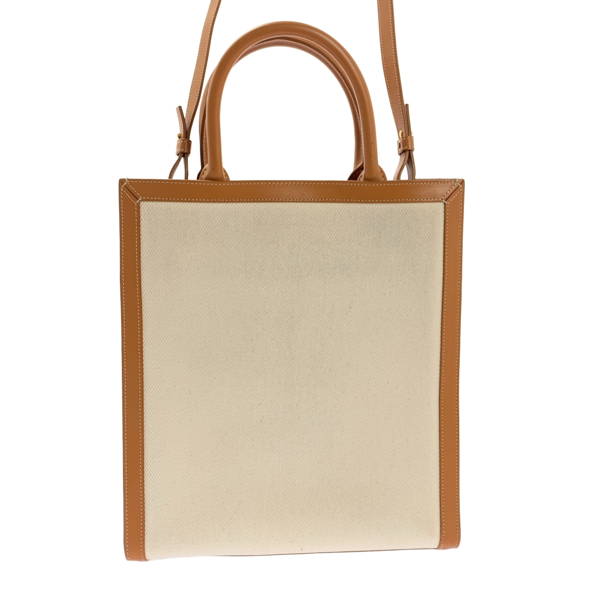 CELINE / セリーヌ スモール バーティカル カバ レザー キャンバス ショルダーバッグ/ 192082BNZ