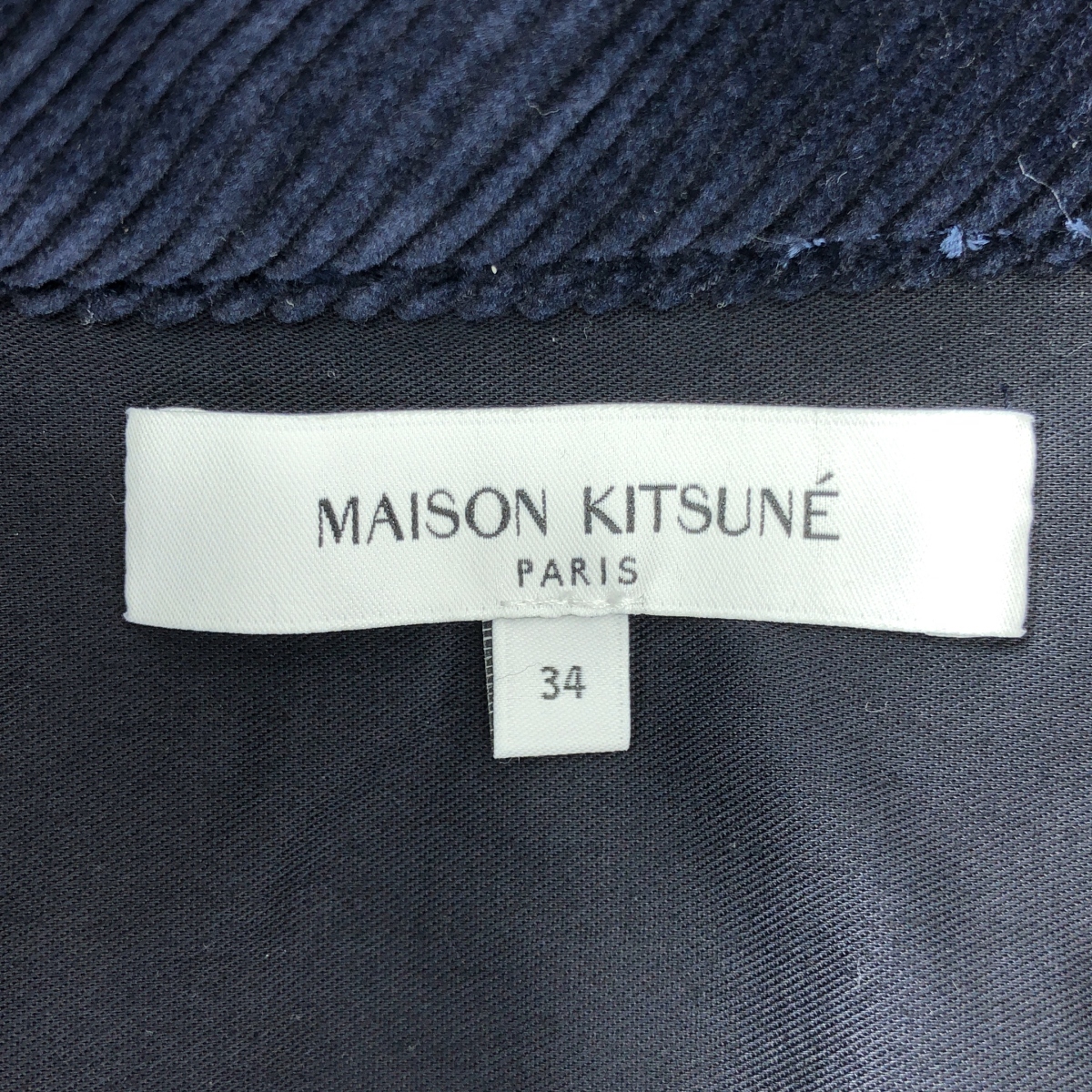 MAISON KITSUNE / メゾンキツネ DOUBLE POCKET MINI DRESS コーデュロイ シャツワンピース