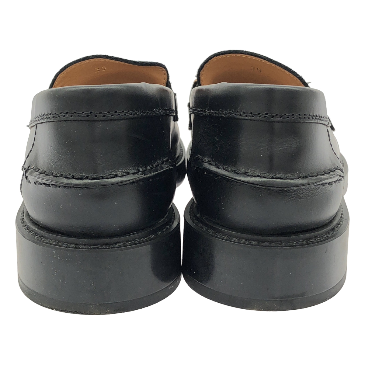 TOD'S / トッズ GOMMA BASSO Tチェーン レザー ローファ