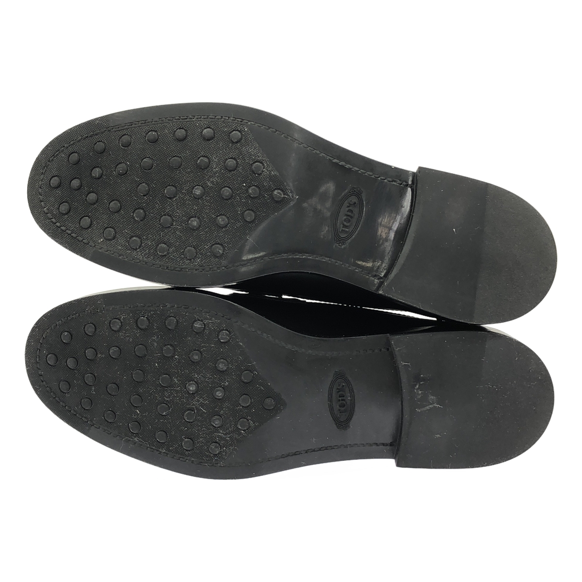 TOD'S / トッズ GOMMA BASSO Tチェーン レザー ローファ