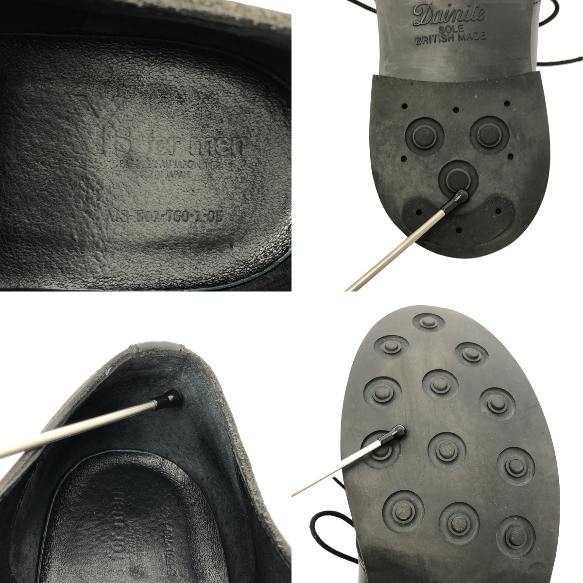 Y's for men / ワイズフォーメンヨウジヤマモト レザー レースアップ プレーントゥ ドレスシューズ 革靴