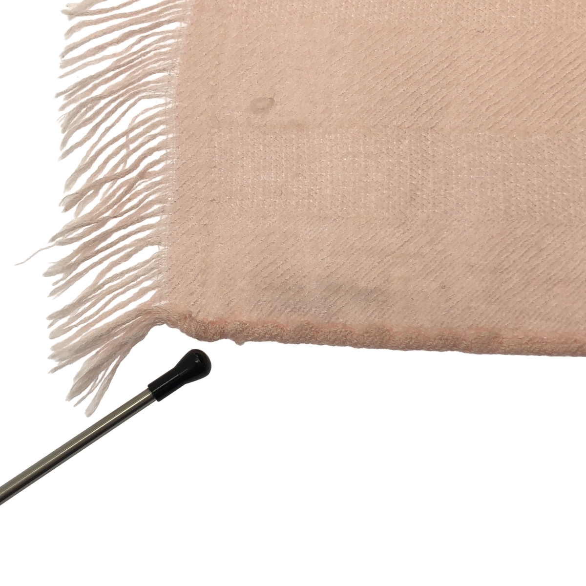 HERMES / エルメス ニュー・リブリス / カシミヤ シルク ロゴ ジャガード 大判 フリンジ ストール マフラー