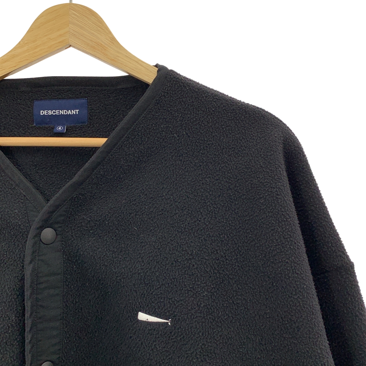 DESCENDANT / ディセンダント FLEECE CARDIGAN / オーバーシルエット ノーカラー フリース カーディガン ジャケット