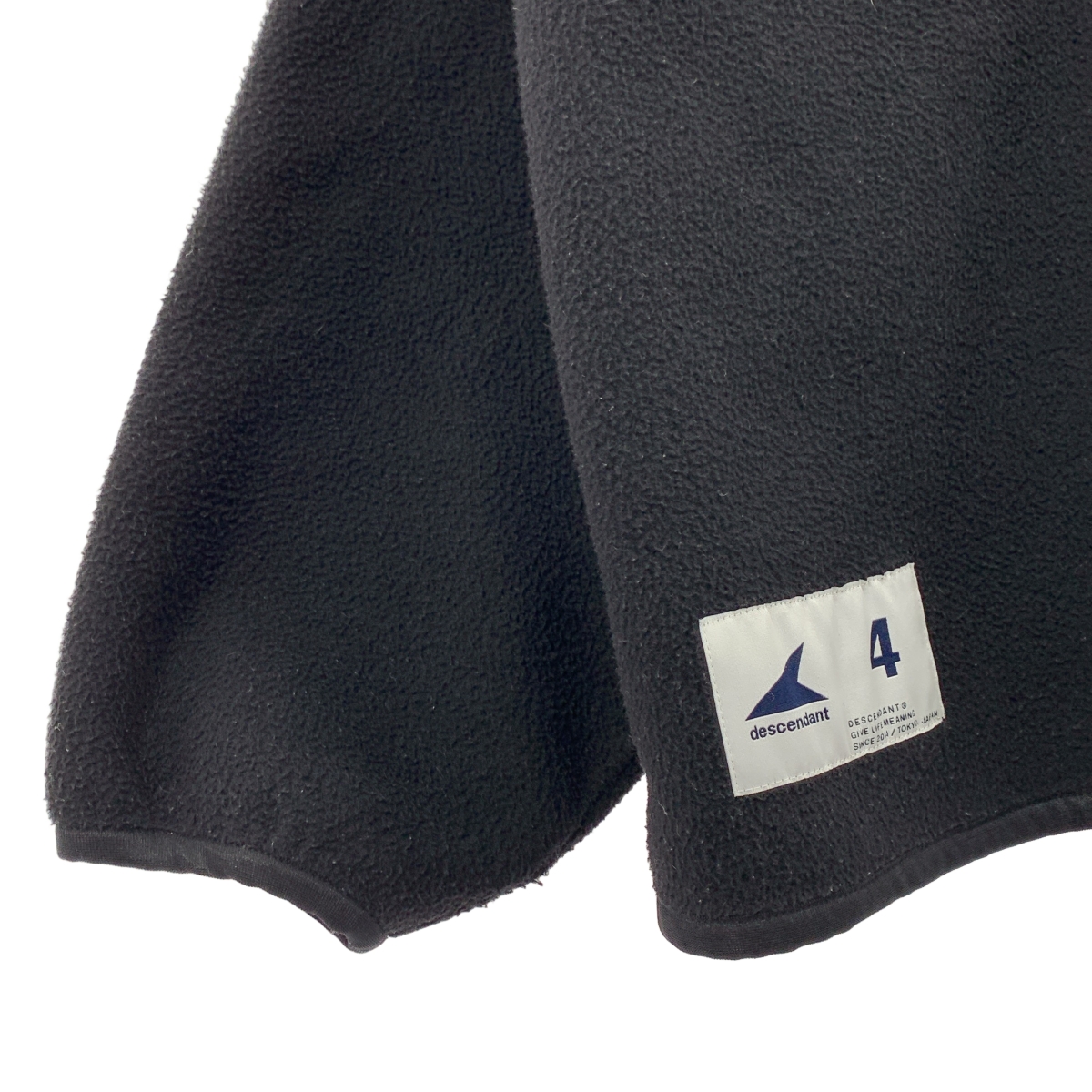 DESCENDANT / ディセンダント FLEECE CARDIGAN / オーバーシルエット ノーカラー フリース カーディガン ジャケット