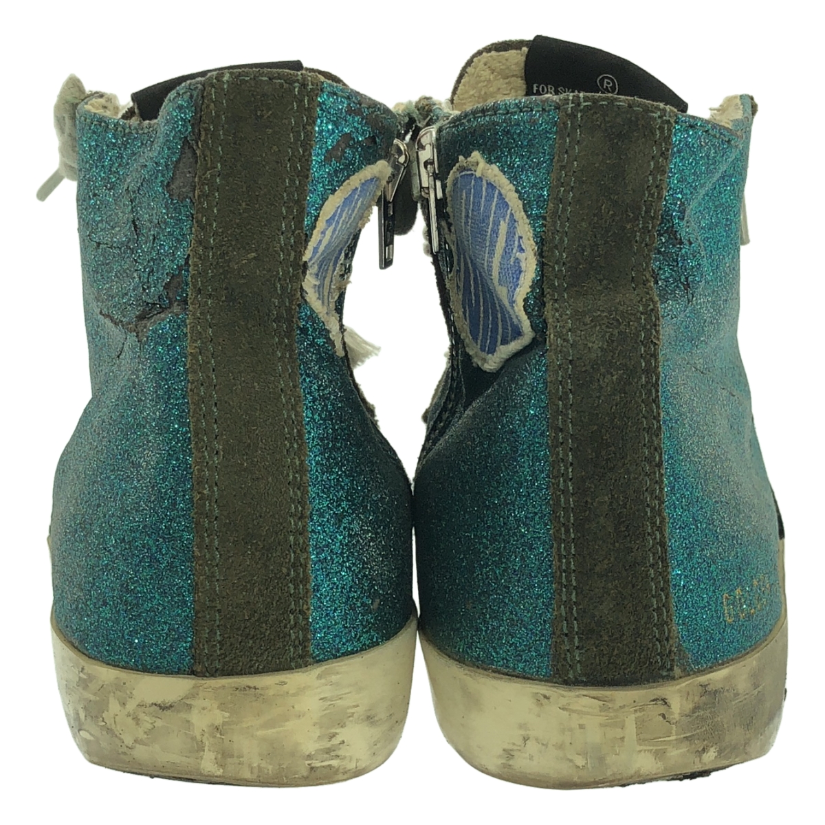 GOLDEN GOOSE / ゴールデングース FRANCY ヴィンテージ加工 サイドジップ ハイカットスニーカー