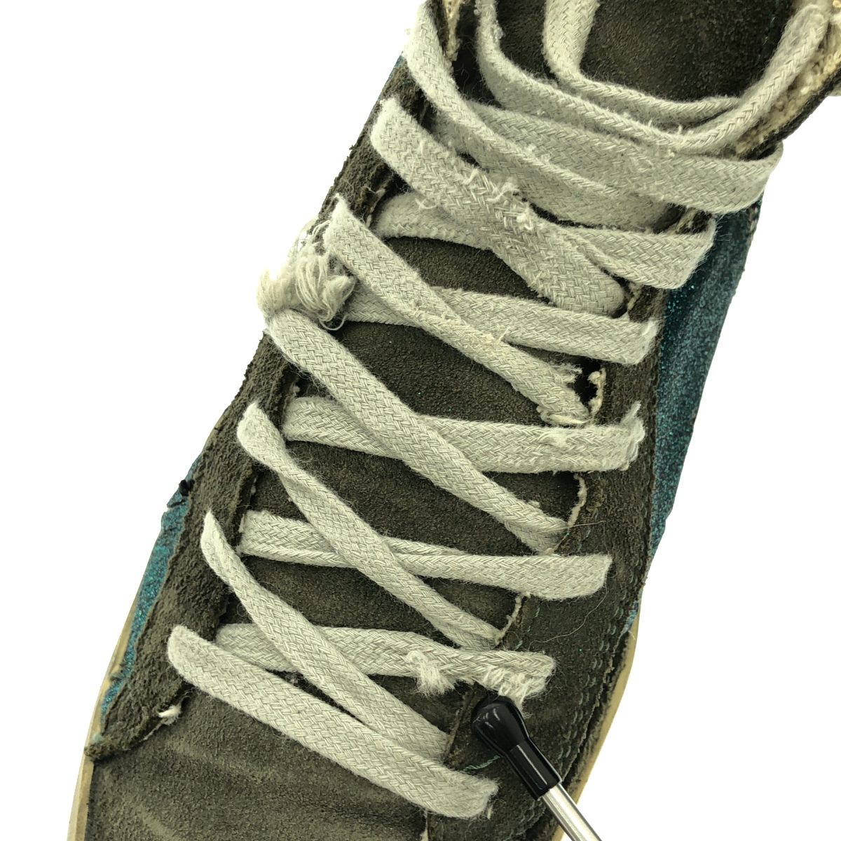 GOLDEN GOOSE / ゴールデングース FRANCY ヴィンテージ加工 サイドジップ ハイカットスニーカー