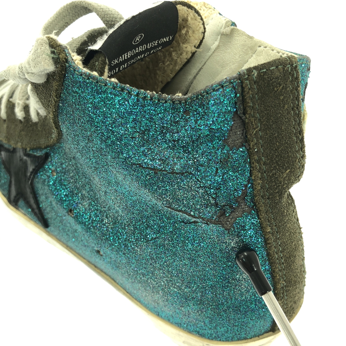 GOLDEN GOOSE / ゴールデングース FRANCY ヴィンテージ加工 サイドジップ ハイカットスニーカー