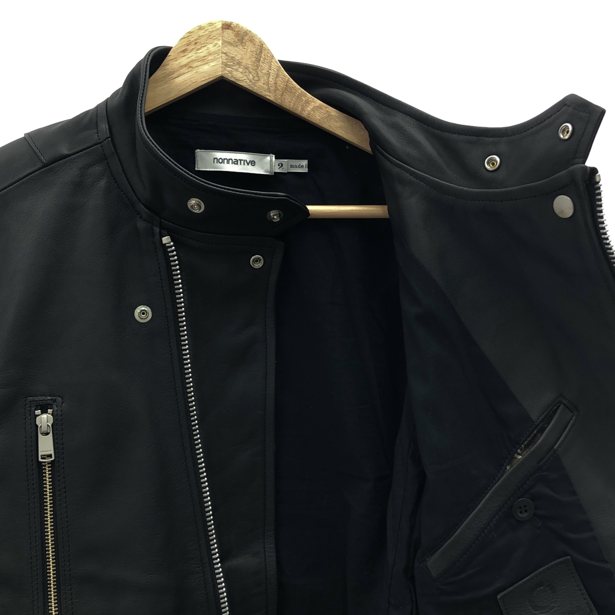 nonnative / ノンネイティブ RIDER BLOUSON COW LEATHER by ECCO カウレザー ライダースジャケット ブルゾン