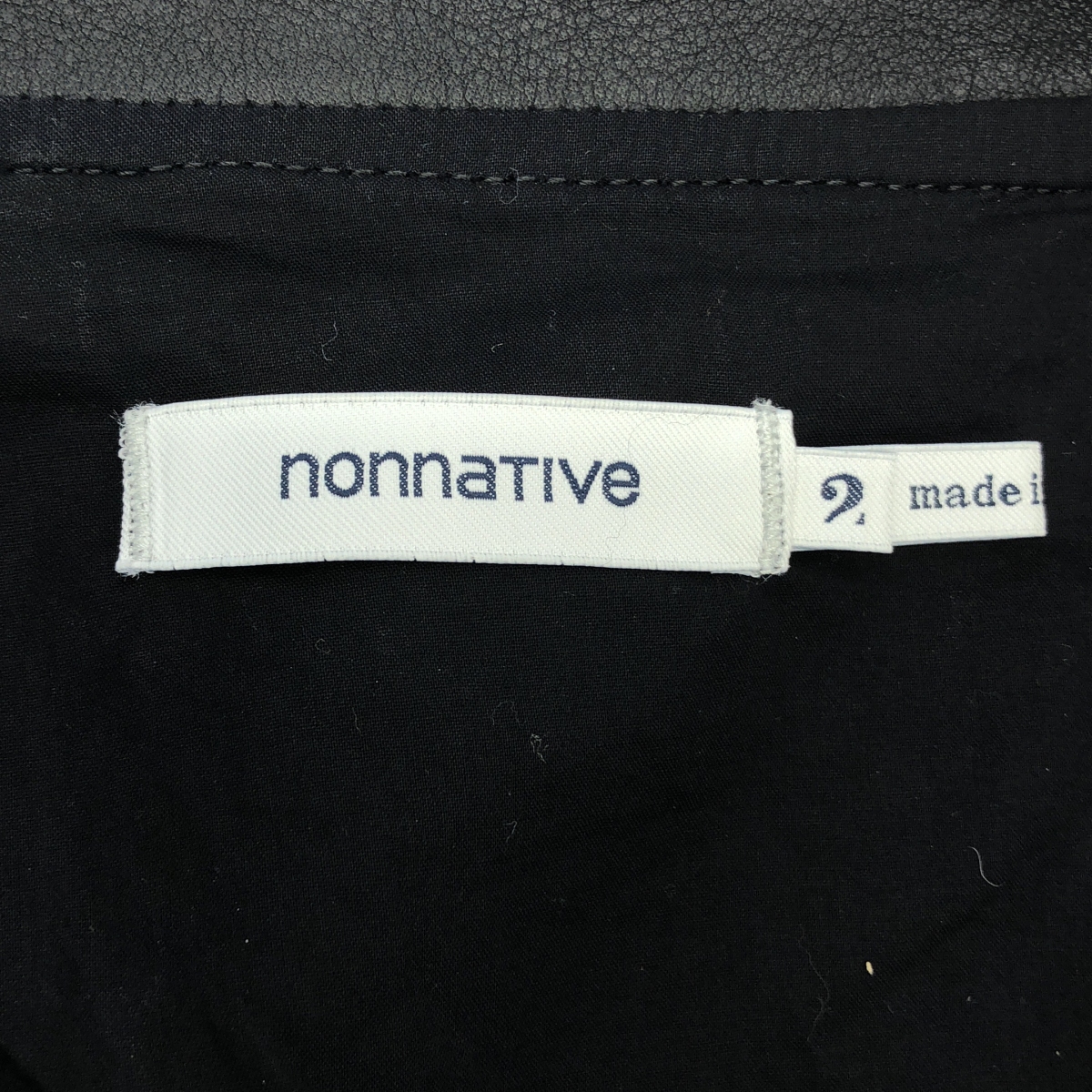 nonnative / ノンネイティブ RIDER BLOUSON COW LEATHER by ECCO カウレザー ライダースジャケット ブルゾン