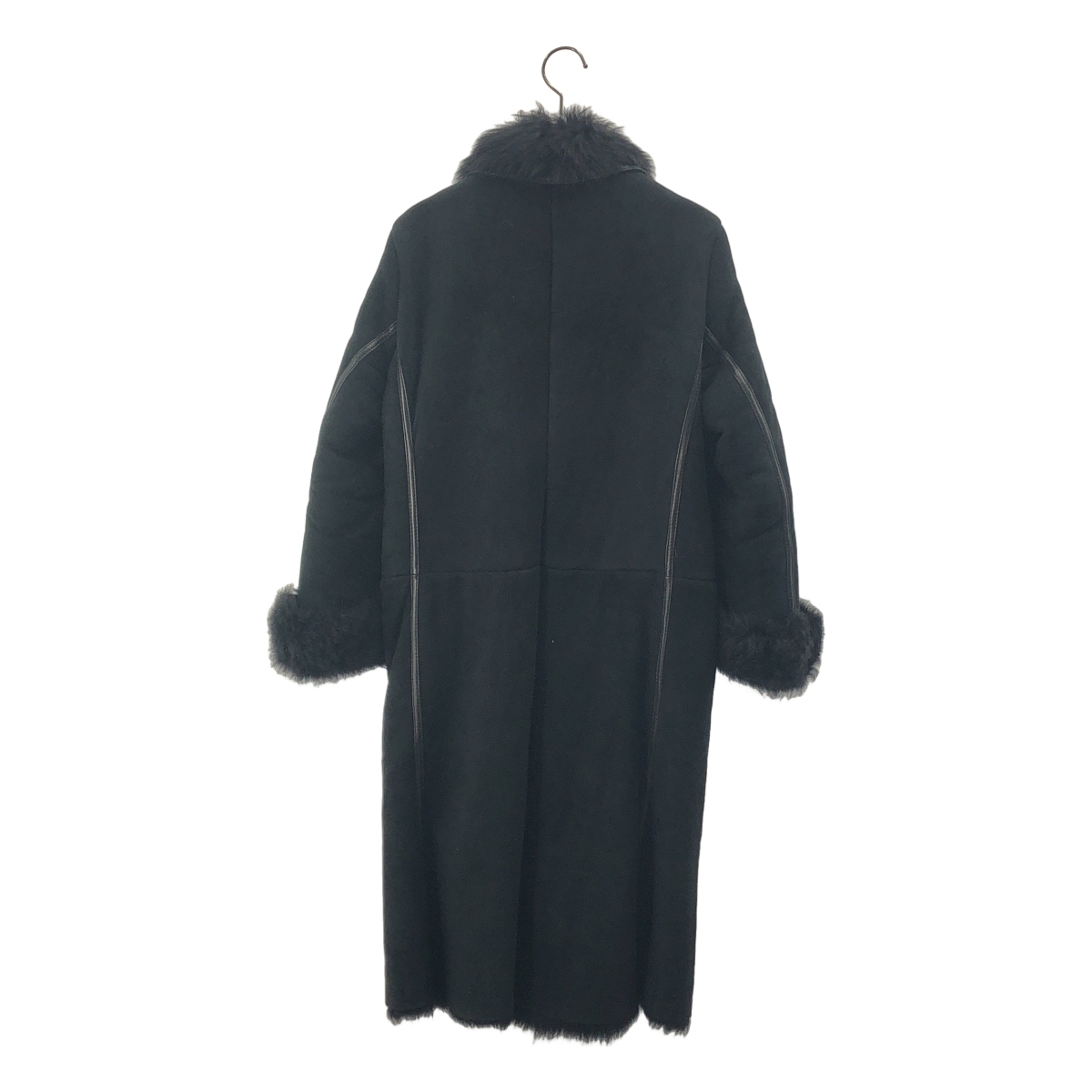 RUFFO / ルッフォ パイピング ムートン ステンカラーコート