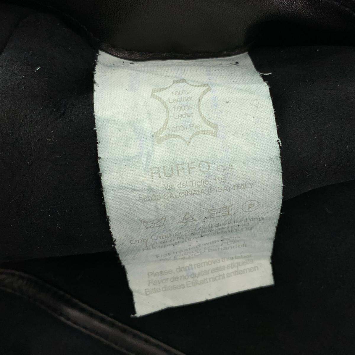 RUFFO / ルッフォ パイピング ムートン ステンカラーコート