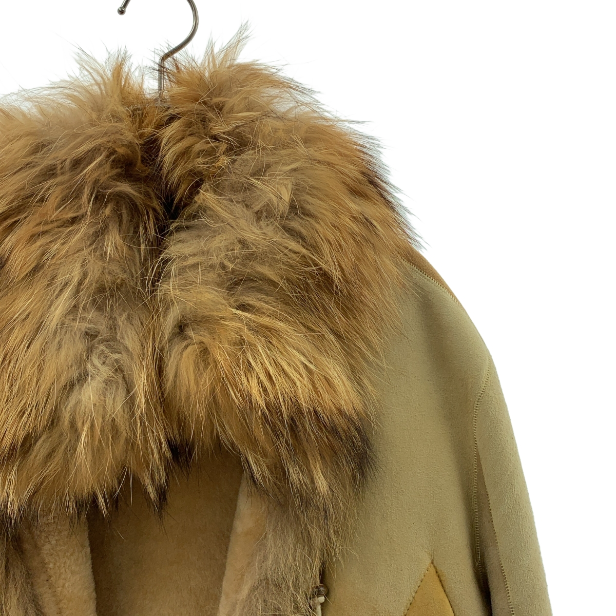 NIGEL PRESTON & KNIGHT / ナイジェルプレストンアンドナイト ダイヤパターン パッチワーク ファー切替 ムートンジャケット