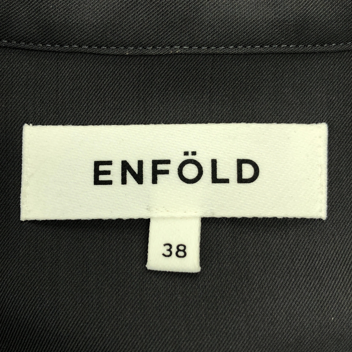 ENFOLD / エンフォルド NO-SLEEVES LONG SHIRT ノースリーブ ロングシャツ ワンピース
