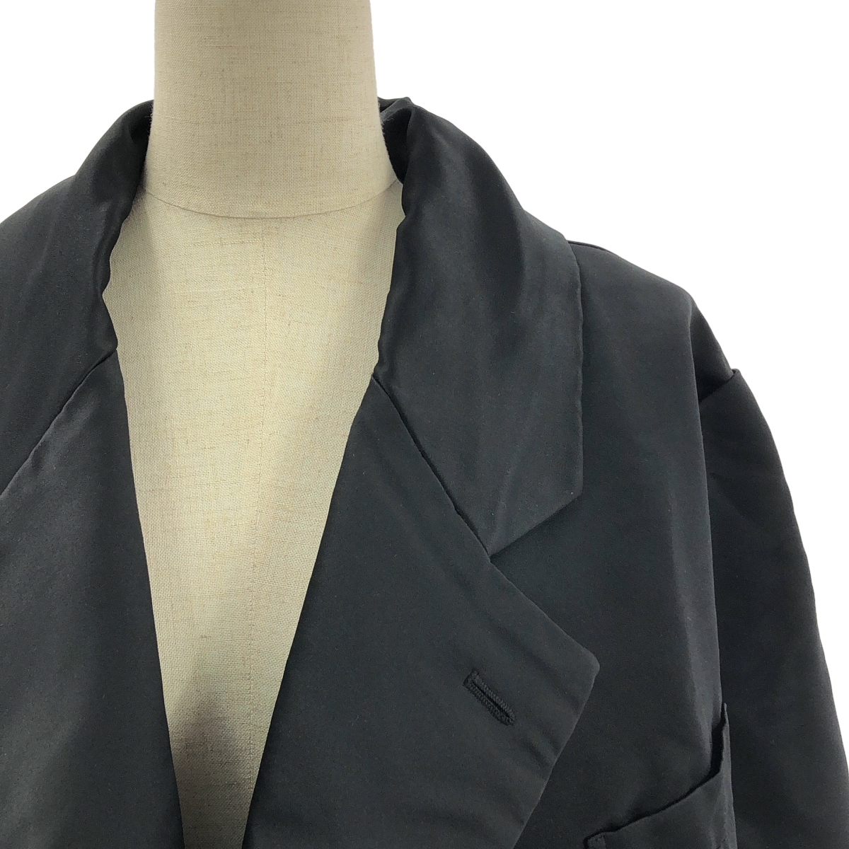 COMME des GARCONS / コムデギャルソン ポリエステル 製品加工 変形 立体 シングル オーバー ジャケット