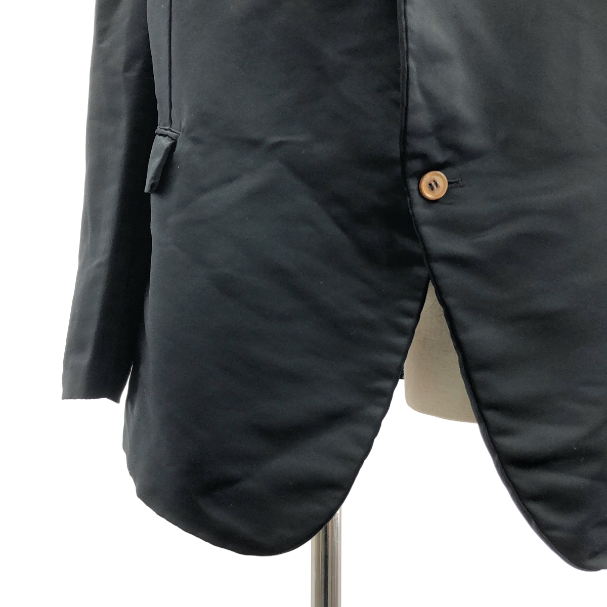 COMME des GARCONS / コムデギャルソン ポリエステル 製品加工 変形 立体 シングル オーバー ジャケット