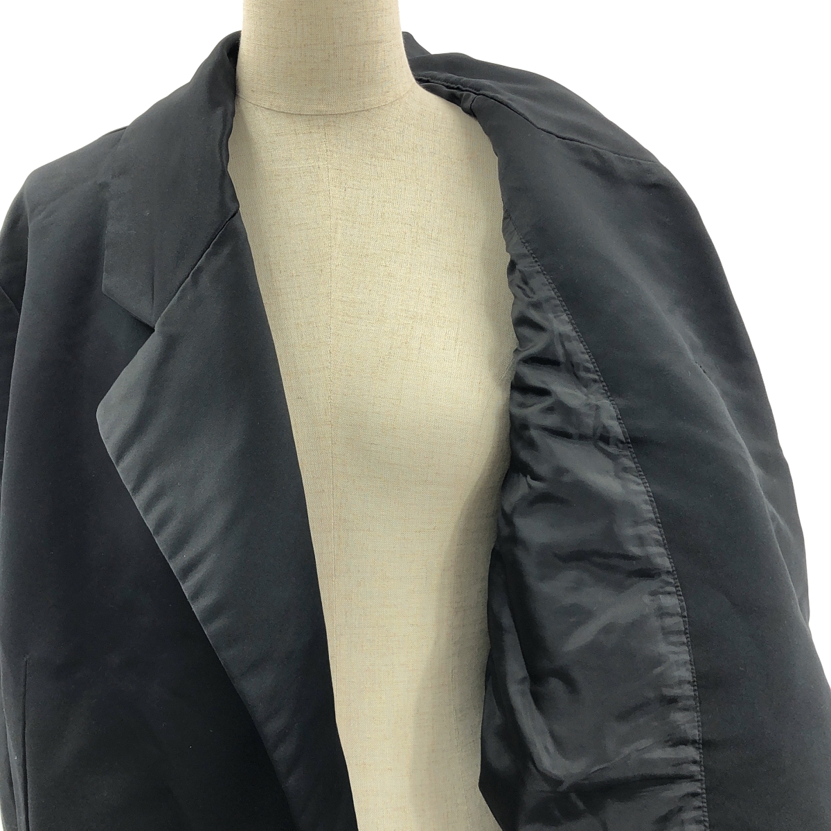 COMME des GARCONS / コムデギャルソン ポリエステル 製品加工 変形 立体 シングル オーバー ジャケット