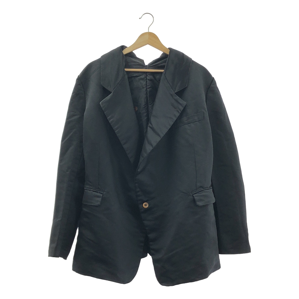 COMME des GARCONS / コムデギャルソン ポリエステル 製品加工 変形 立体 シングル オーバー ジャケット