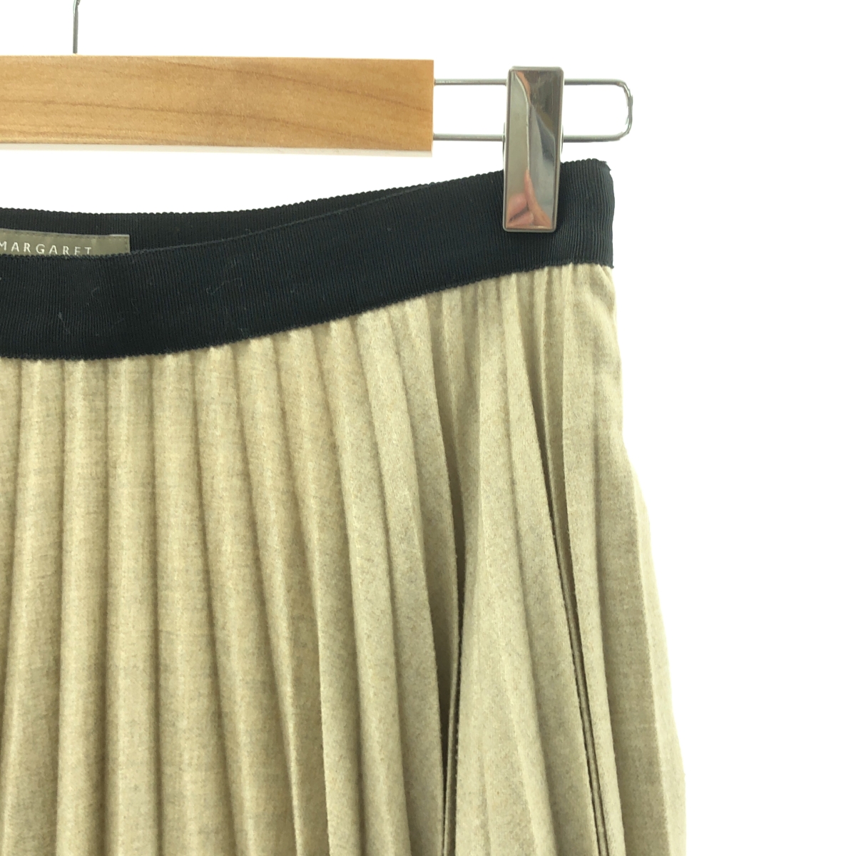 MARGARET HOWELL / マーガレットハウエル ウール カシミヤ プリーツスカート
