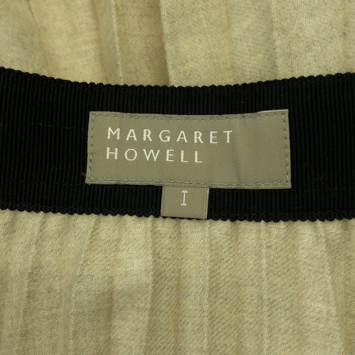 MARGARET HOWELL / マーガレットハウエル ウール カシミヤ プリーツスカート