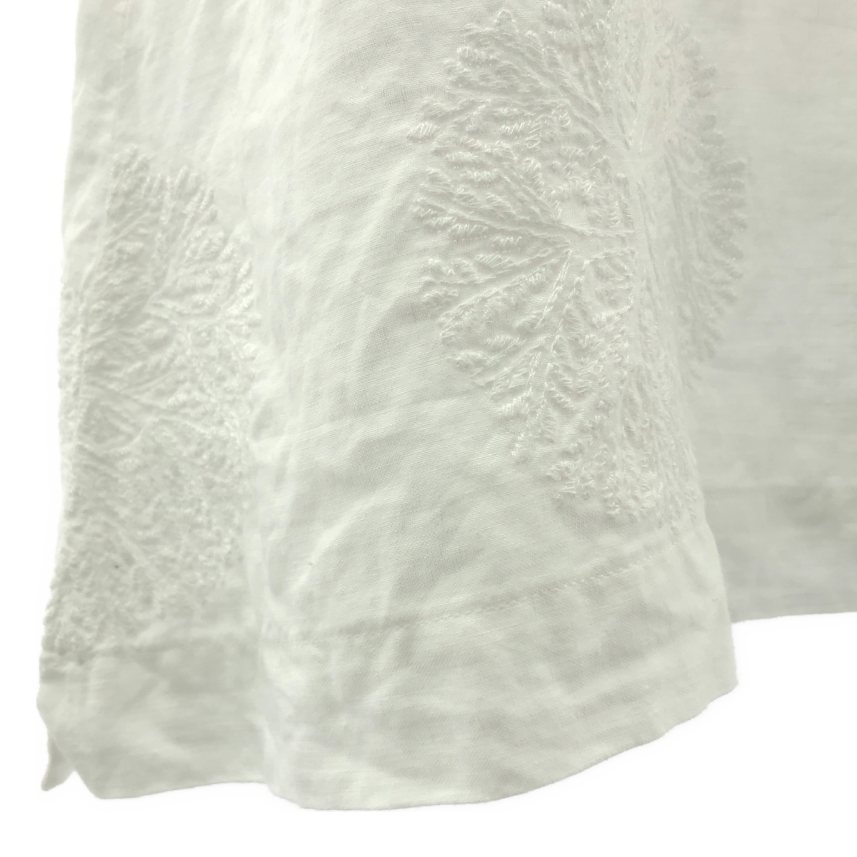 mina perhonen / ミナペルホネン forest dot / エンブロイダリー スリット ブラウス