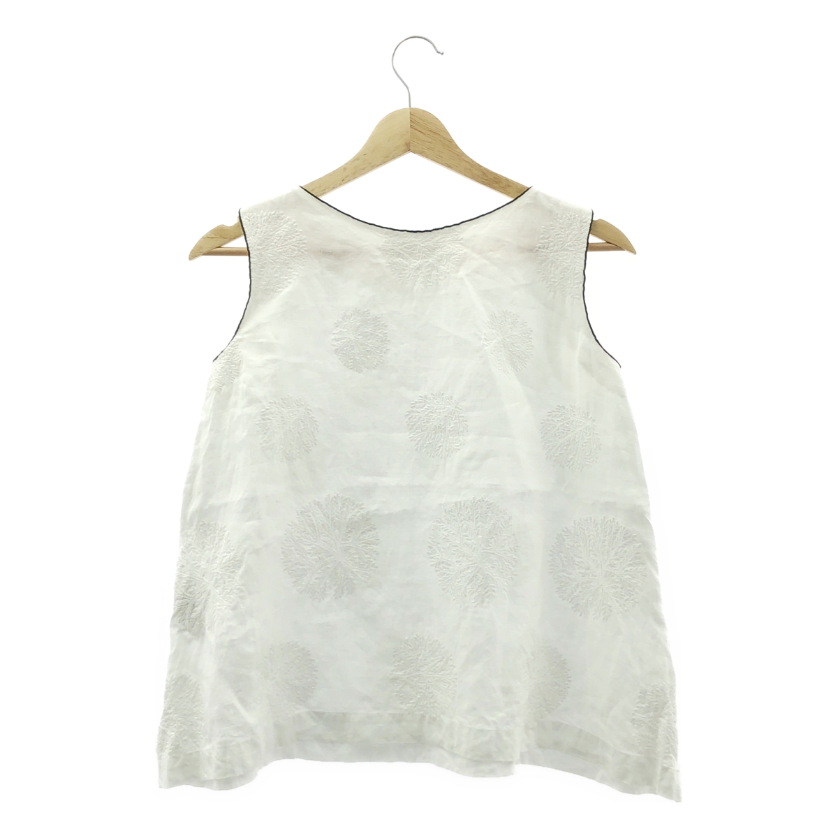 mina perhonen / ミナペルホネン forest dot / エンブロイダリー スリット ブラウス