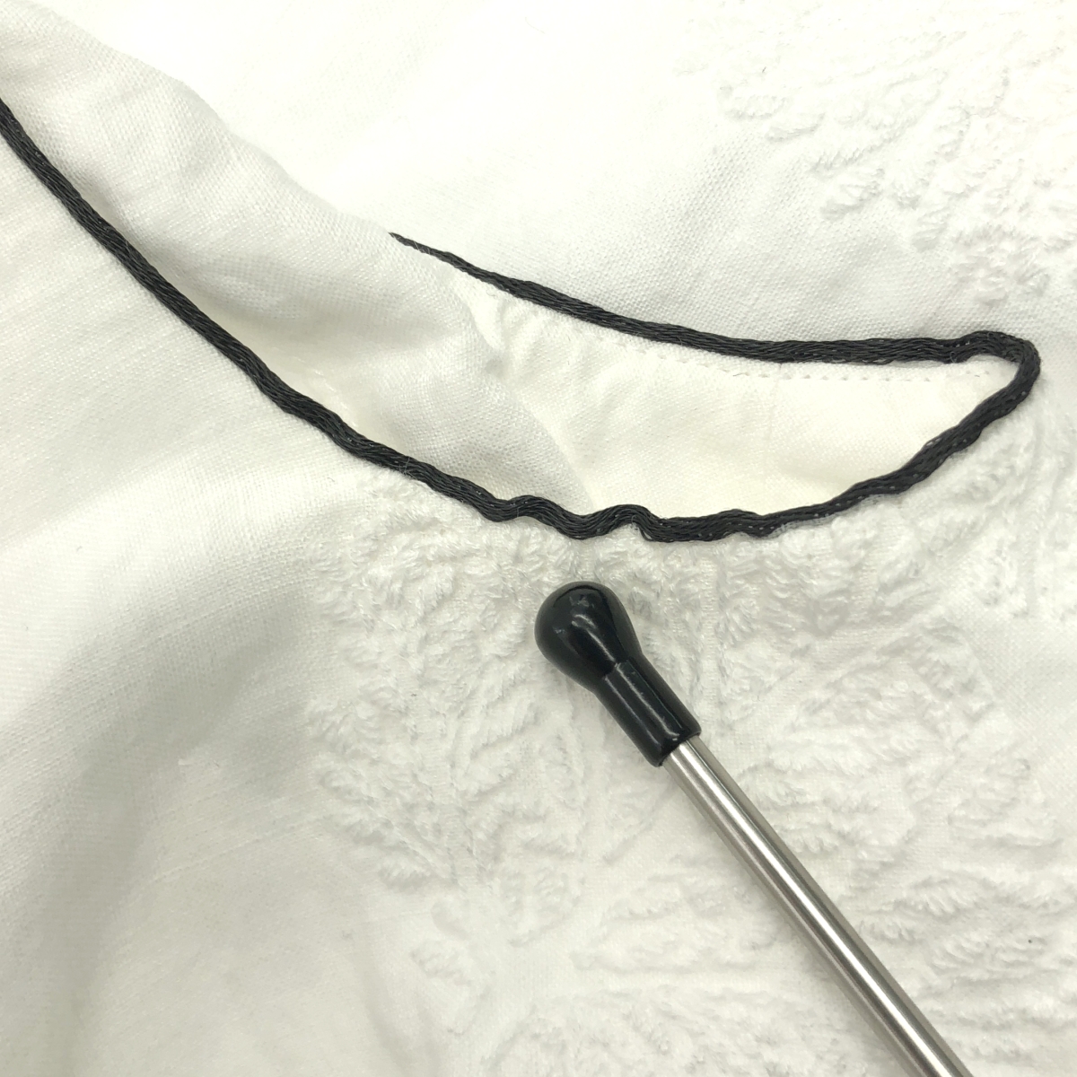 mina perhonen / ミナペルホネン forest dot / エンブロイダリー スリット ブラウス