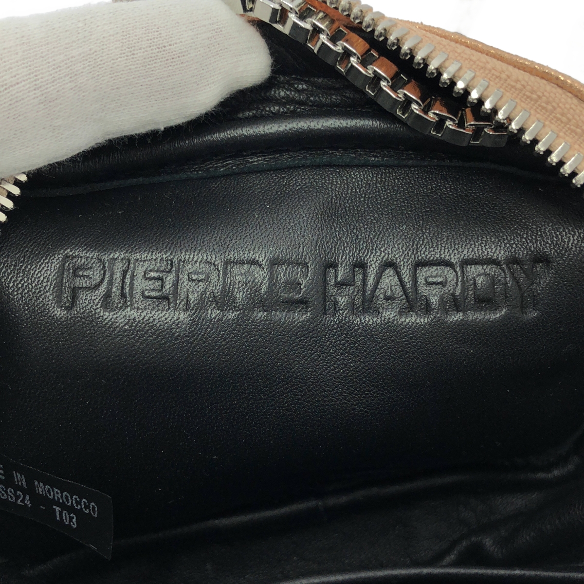 PIERRE HARDY / ピエールアルディ ALPHA PAD NANO アルファ パッド ナノ マイクロ レザー ショルダーバッグ