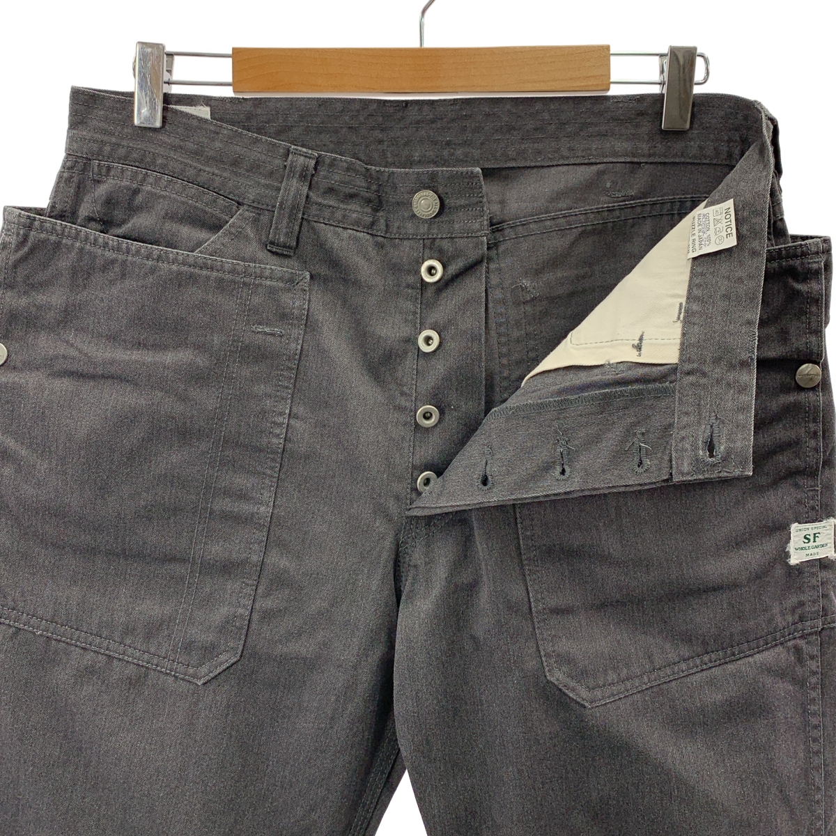 SASSAFRAS / ササフラス ダブルポケット ワイド カーゴパンツ