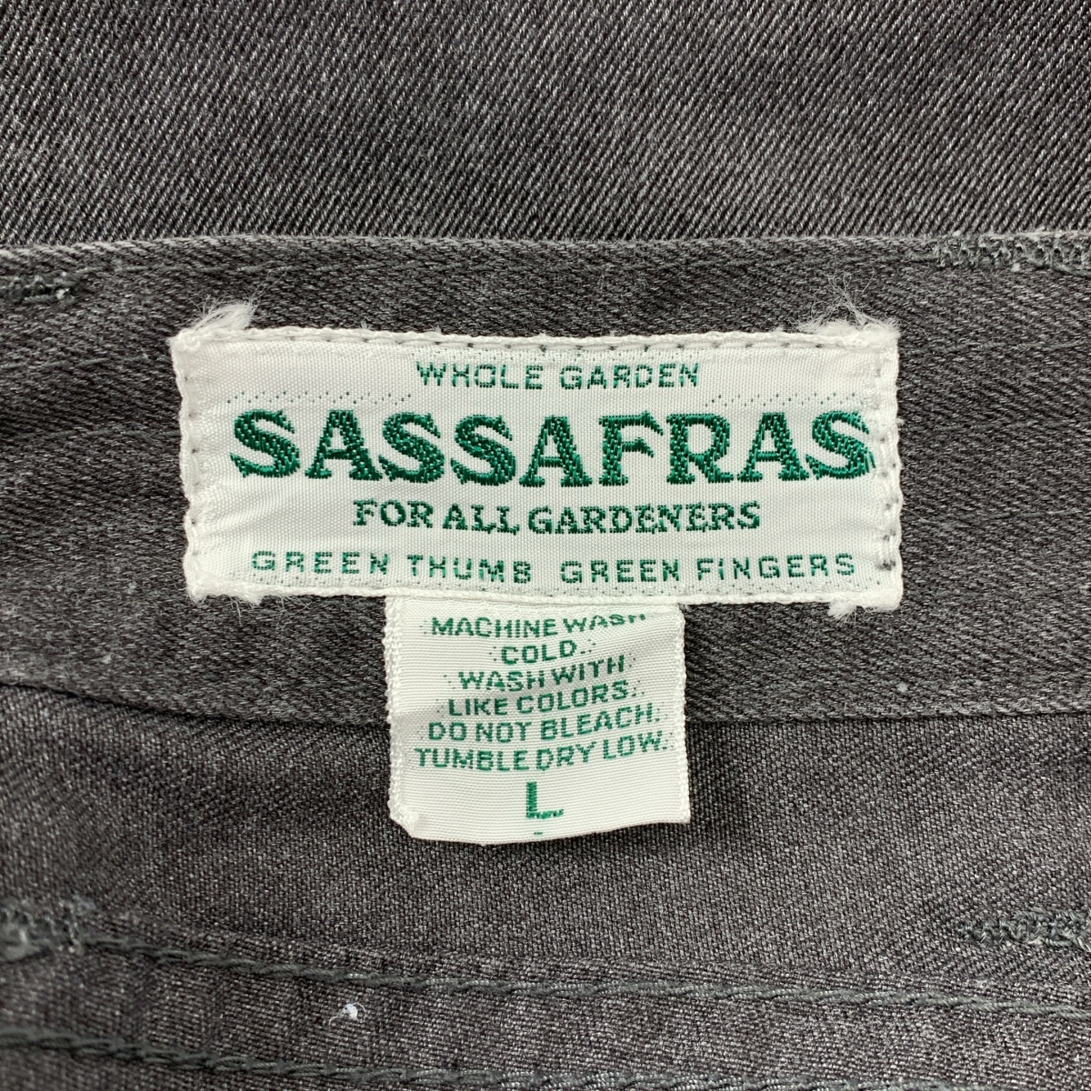 SASSAFRAS / ササフラス ダブルポケット ワイド カーゴパンツ