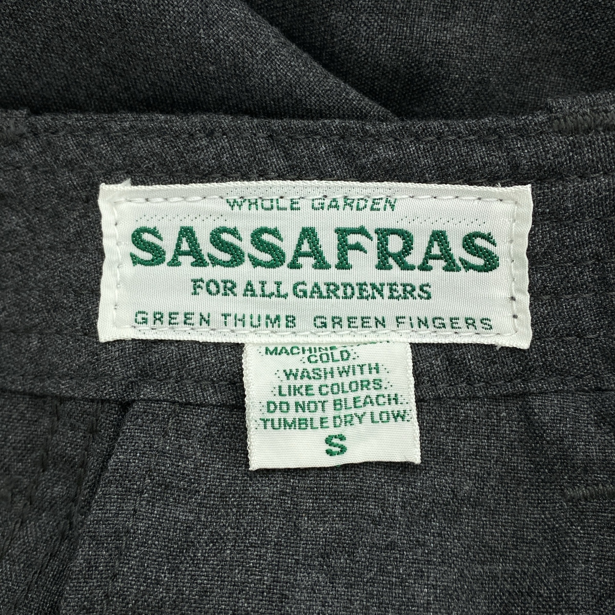 SASSAFRAS / ササフラス SPRAYER PANTS ポリエステル  コットン スプレイヤーパンツ