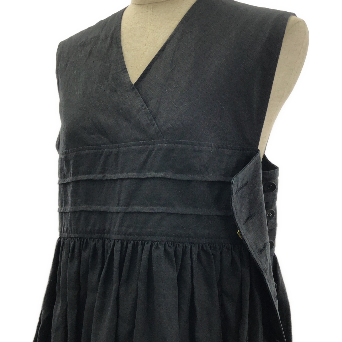 HYKE / ハイク LINEN MAXI DRESS リネン マキシ ロングワンピース