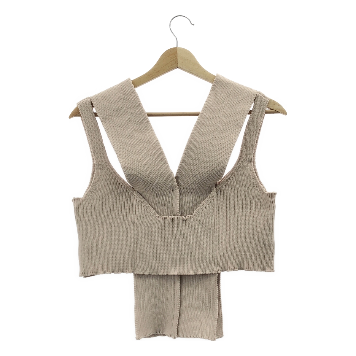 TAN / タン レイヤード ニット ビスチェ