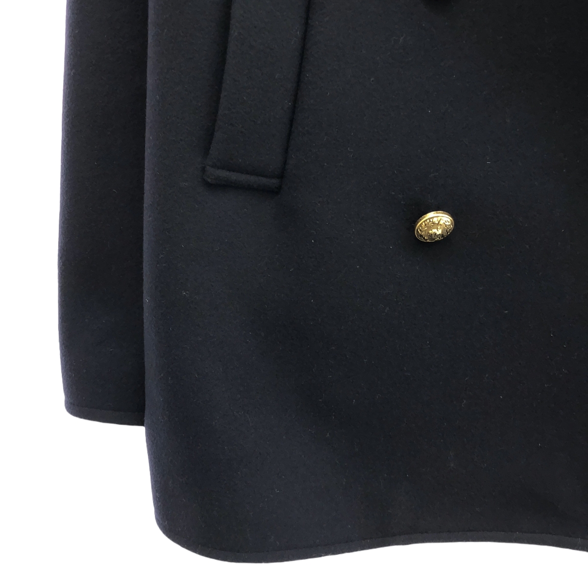 Deuxieme Classe / ドゥーズィエムクラス 【 GOLDEN GOOSE / ゴールデングース 】 金ボタン PEAコート / ロゴ総裏地