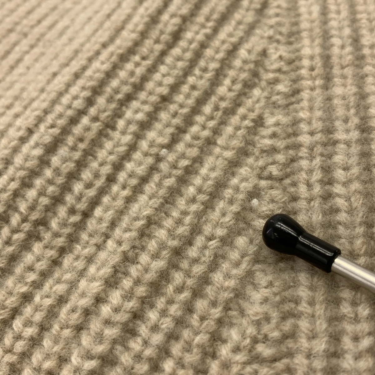 Spick and Span / スピックアンドスパン ミドルゲージ畦ラインビッグタートル ニット