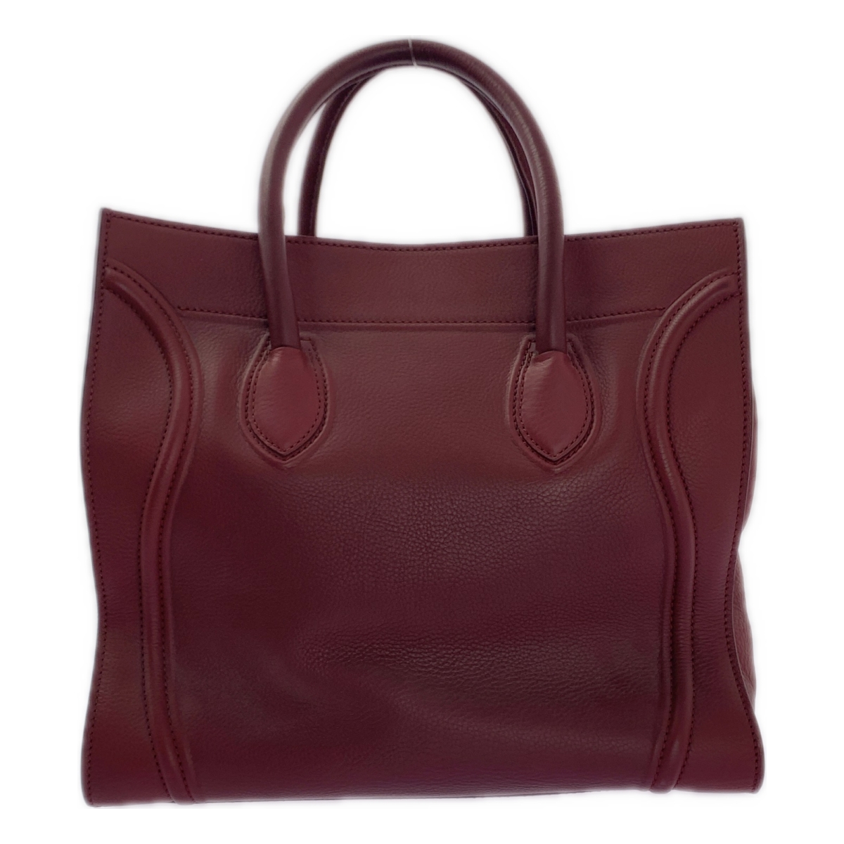 CELINE / セリーヌ スクエア ラゲージ ファントム レザー トートバッグ