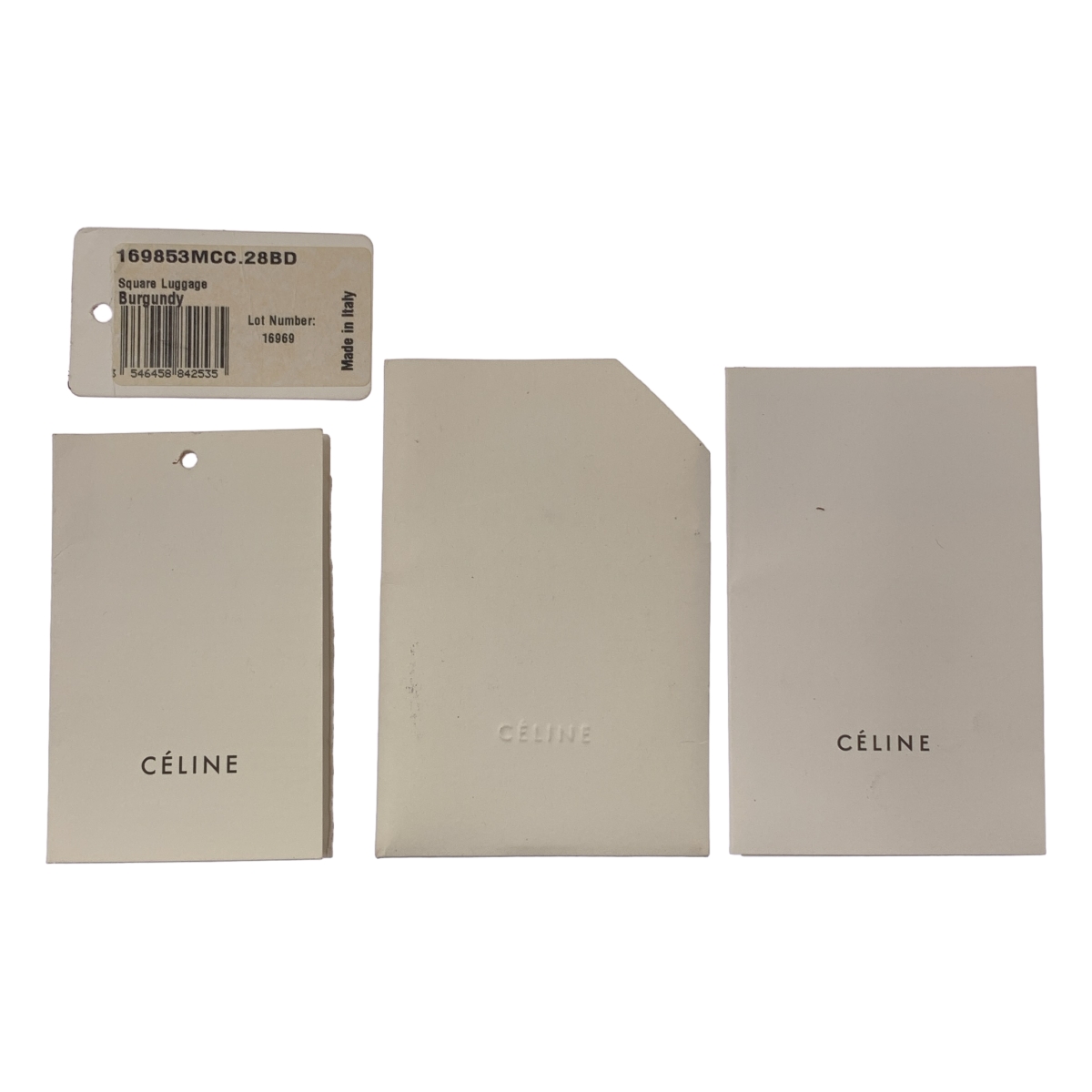 CELINE / セリーヌ スクエア ラゲージ ファントム レザー トートバッグ