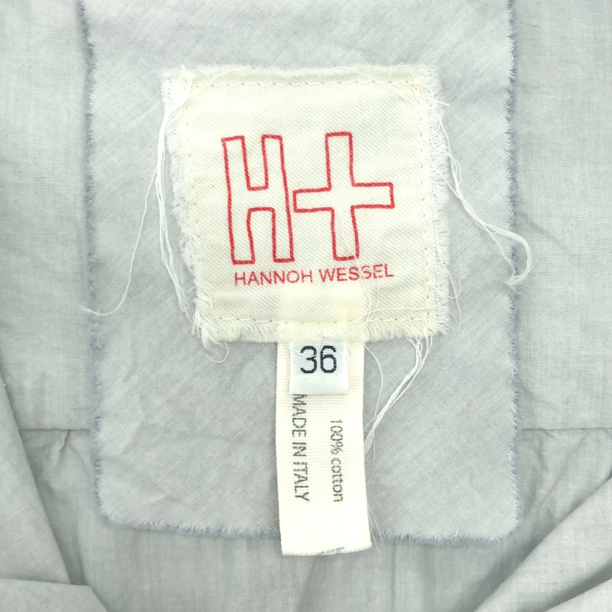 H+ HANNOH WESSEL / アッシュプリュスアノーヴェセル コットン プルオーバー ロングシャツ