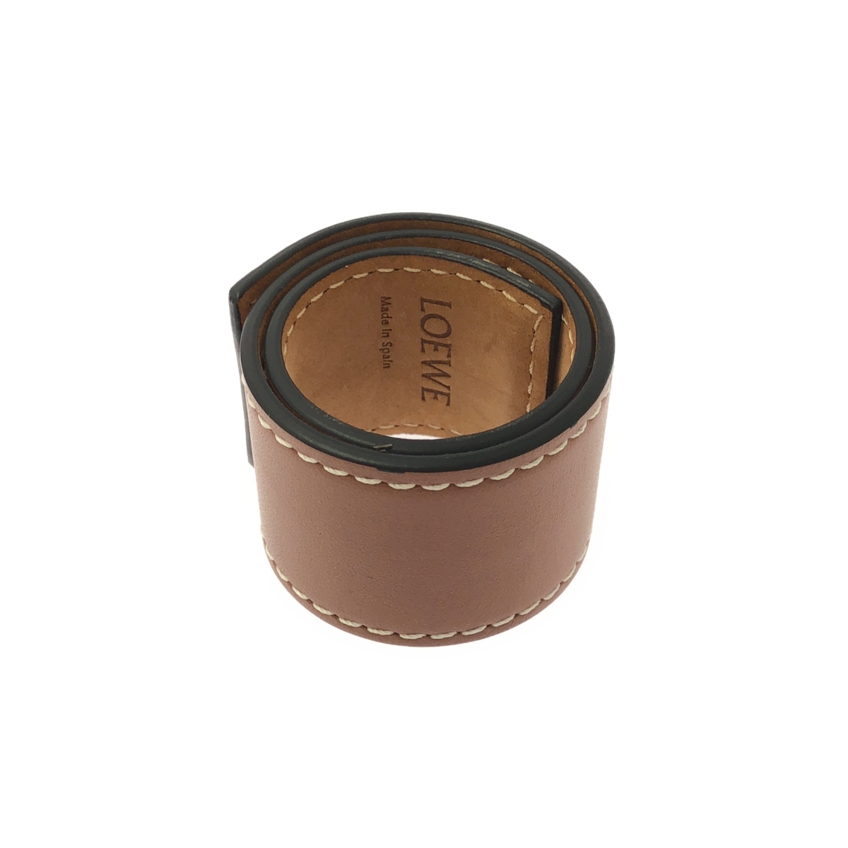 LOEWE / ロエベ レザー アナグラム ロゴ スラップ ブレスレット