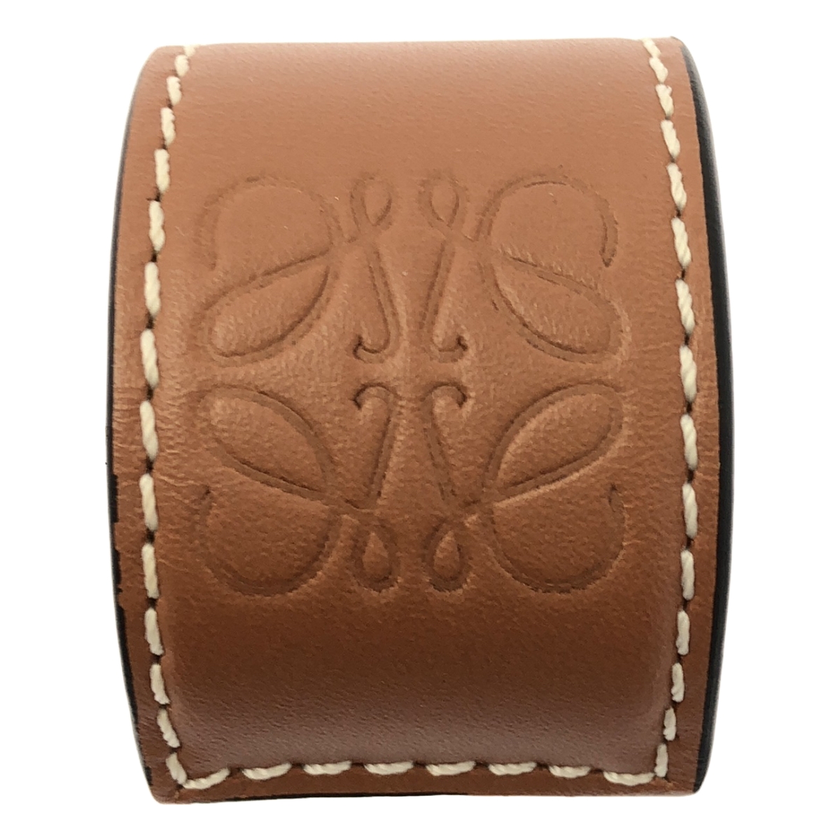 LOEWE / ロエベ レザー アナグラム ロゴ スラップ ブレスレット