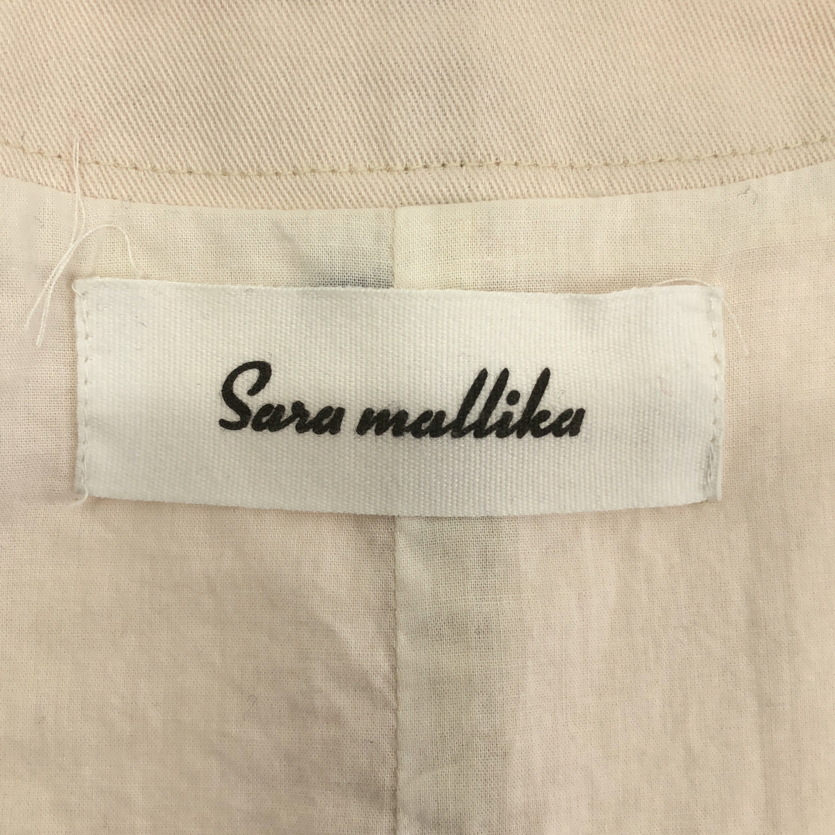 sara mallika / サラマリカ エンブロイダリー ポケット付き カシュクール ロング ベスト / 総裏地